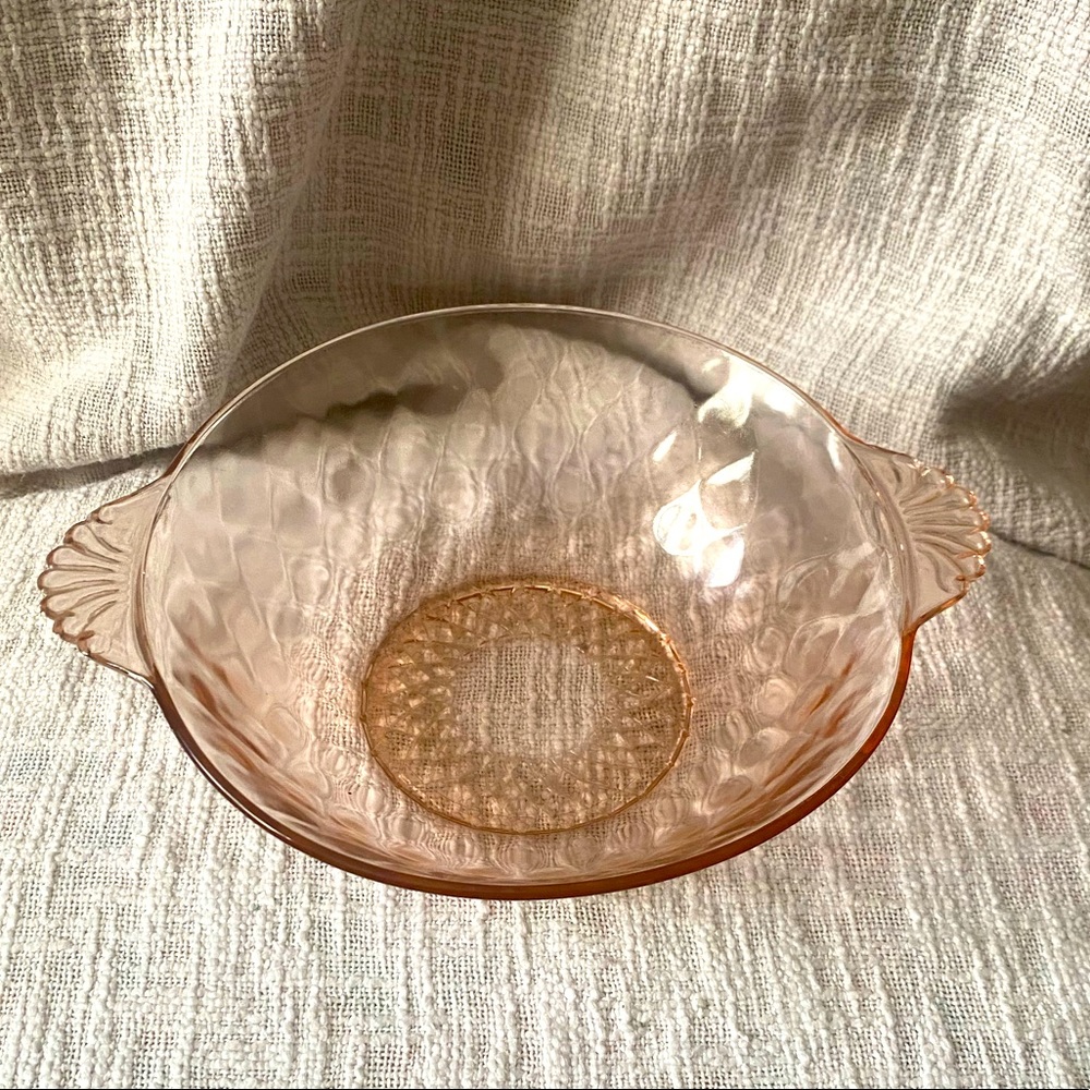 💕Vintage Pink Depression Glass Bowl 💕